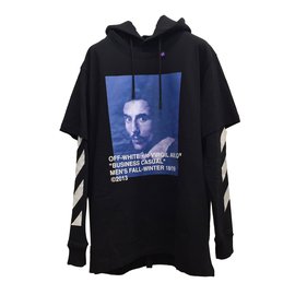 Off White Pullover Schwarz