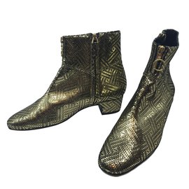 Michel Vivien-Ankle Boots-Golden