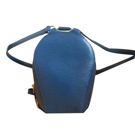 Louis Vuitton-Backpacks-Blue