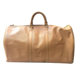 Louis Vuitton-Keepall 55 V intage-Paille