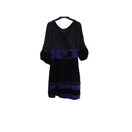 Moschino Kleid aus schwarzer Seide Schwarz