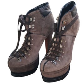 Alaïa-Ankle boots-Dark grey