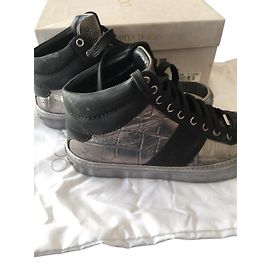 Jimmy Choo Turnschuhe Metallisch