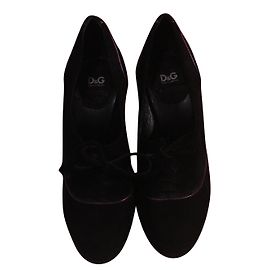Escarpins Dolce & Gabbana en cuir violet Noir