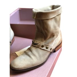 Zadig & Voltaire Lederstiefel Beige Beige