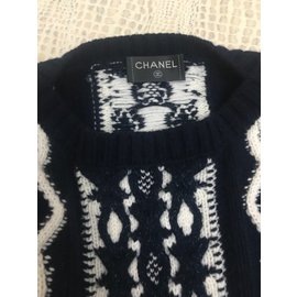 Chanel-Vestido de cachemira-Azul