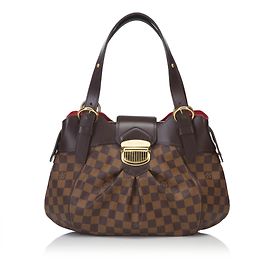 Louis Vuitton Damier Ebene Sistina PM Braun