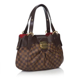 Louis Vuitton-Damier Ebene Sistina PM-Brown