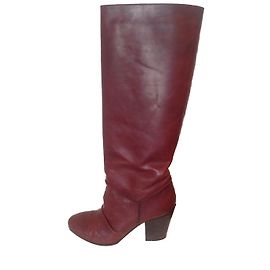 Botas Vanessa Bruno de couro bordeaux Outro