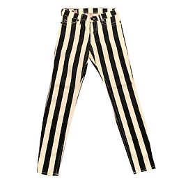 Vaqueros slim True Religion con rayas negras y blancas Negro Blanco