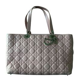 Dior Lady Dior Bolsa de couro rosa Rosa
