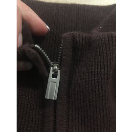 Hermès-Sweaters-Dark brown