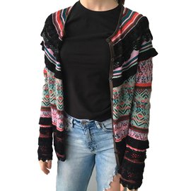 Christian Lacroix-Knitwear-Black,Red,Lavender,Turquoise