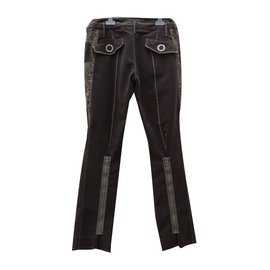 Dior-Pants, leggings-Khaki