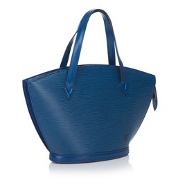 Louis Vuitton-Epi Saint Jacques Long Strap-Azul