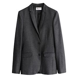 Zadig & Voltaire Blazer Jacke Dunkelgrau Wolle Anthrazitgrau