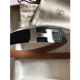Hermès-Gürtel-Schwarz