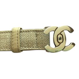 Chanel-Belts-Beige