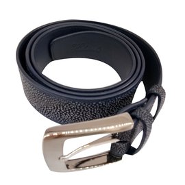 Autre Marque-Navy blue  stingray belt-Navy blue