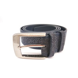 Autre Marque-Navy blue  stingray belt-Navy blue