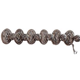 inconnue Pulsera Galoppi de plata con placas ovaladas Plata
