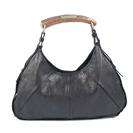 Yves Saint Laurent ''Mombassa'' leather handbag Black