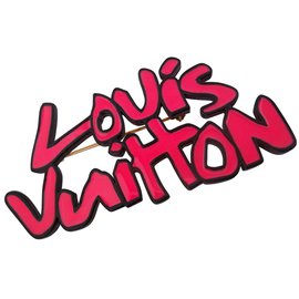 Louis Vuitton-GRAFFITI BROCHE-Rose