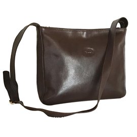 Longchamp Sacs Marron À Foncé Main PwnP8BUxq