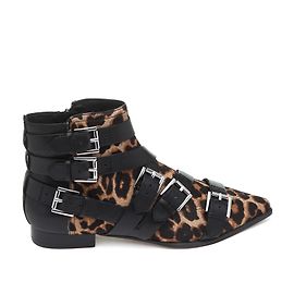 Ash Botas de tornozelo Estampa de leopardo