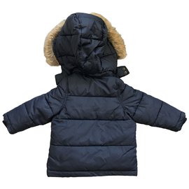 Jacadi-Girl Coats outerwear-Navy blue
