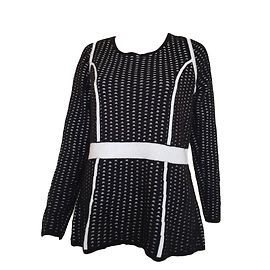 Calvin Klein Pull en maille noir acrylique L Noir