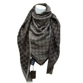 Gucci Sciarpe di seta Marrone