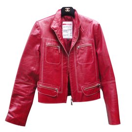 Prada-Biker jackets-Red