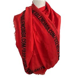 Balenciaga Lenços de seda Vermelho