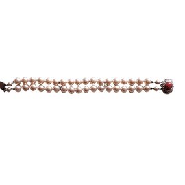 Autre Marque-Braccialetti Perles de Majorque-Crema