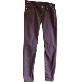 7 For All Mankind-Jeans-Bordeaux