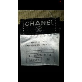 Chanel-Camisolas, coletes-Preto,Dourado