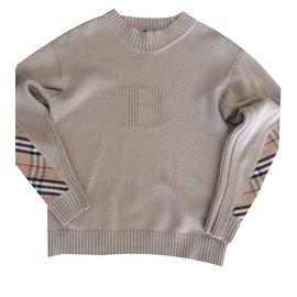 Burberry-Sweaters-Beige