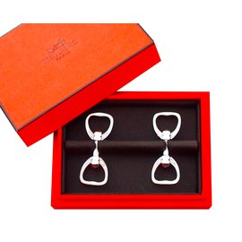 Hermès Cufflinks Silvery