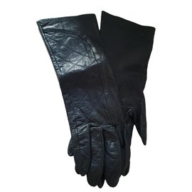 Chanel-Handschuhe-Marineblau