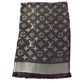 Louis Vuitton sciarpe Nero Argento