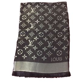 Louis Vuitton Schals Schwarz Silber