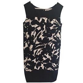 Max Mara Schwarzes Jersey Kleid Schwarz