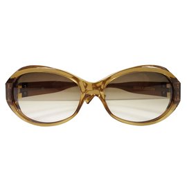 Louis Vuitton-Oculos escuros-Castanho claro