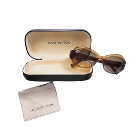 Louis Vuitton-Oculos escuros-Castanho claro