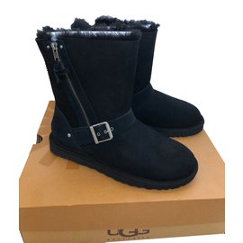 Ugg Blaise Ankle Boots Black Nubuck 40 Black