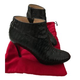 Christian Louboutin-Belle python 85MM-Black