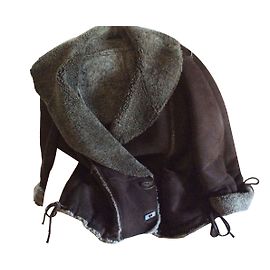 Autre Marque Veste Marsil en cuir chocolat Chocolat