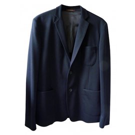 Adolfo Dominguez Blazers Jackets Dark blue