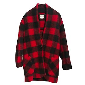 Isabel Marant Coats, Outerwear Black Red